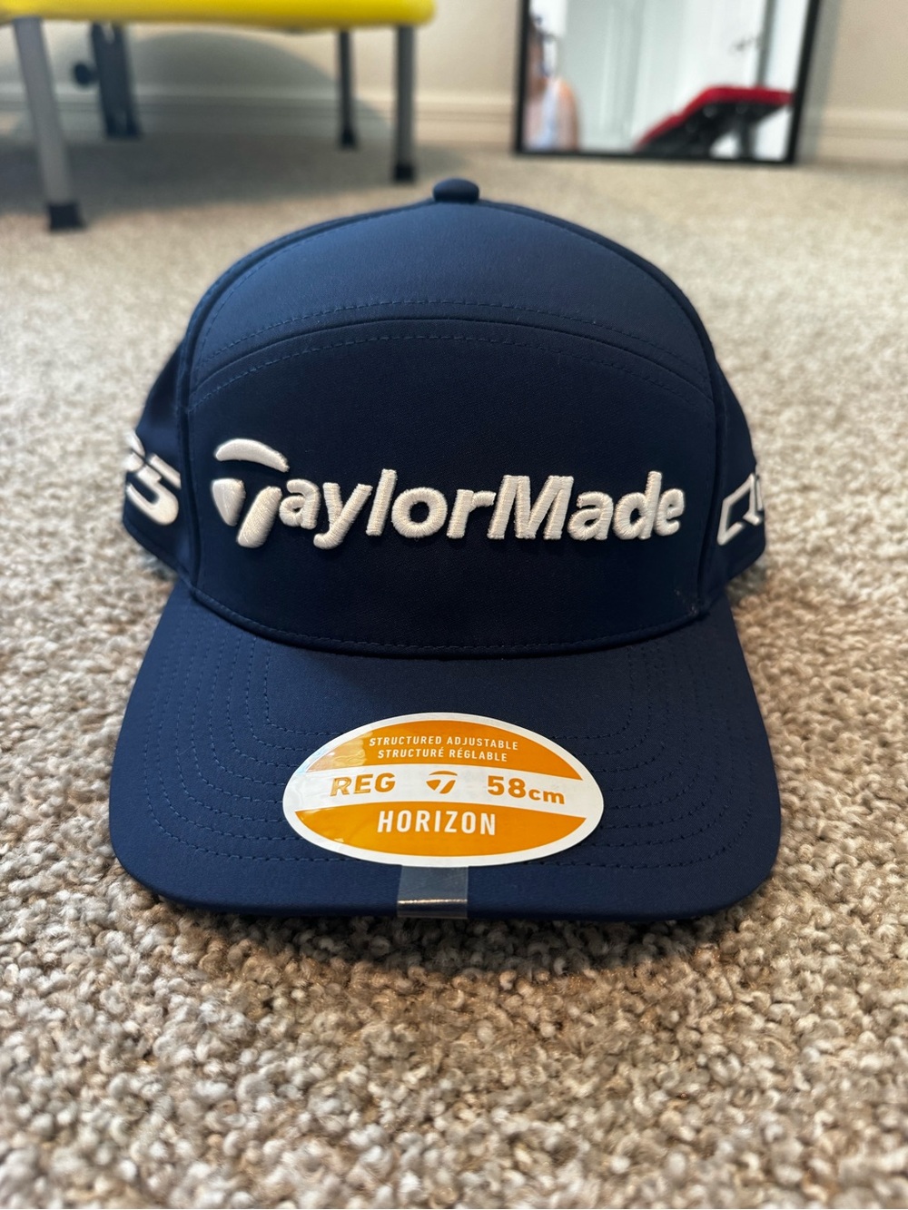 TaylorMade Navy and White Embroidered Golf Cap